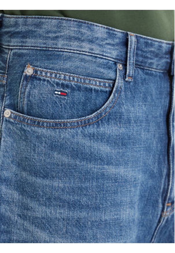 Tommy Jeans Szorty jeansowe Theo DM0DM22992 Niebieski Loose Fit. Kolor: niebieski. Materiał: bawełna