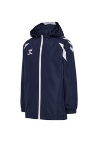 Bluza z kapturem dla dzieci Hummel Core 2.0 All Weather. Typ kołnierza: kaptur. Kolor: niebieski, wielokolorowy, biały #1