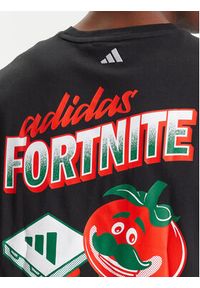 Adidas - adidas T-Shirt Fortnite Graphic JV7964 Czarny Loose Fit. Kolor: czarny. Materiał: bawełna #5