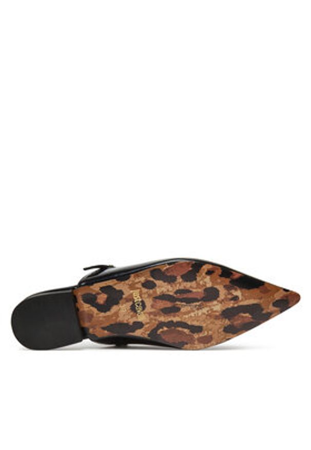 Just Cavalli Klapki 78RA3S71 ZSA38 Czarny. Kolor: czarny. Materiał: skóra