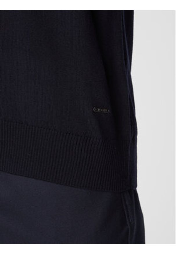 JOOP! Sweter 17 Jk-01Denny 30033516 Granatowy Regular Fit. Kolor: niebieski. Materiał: wełna