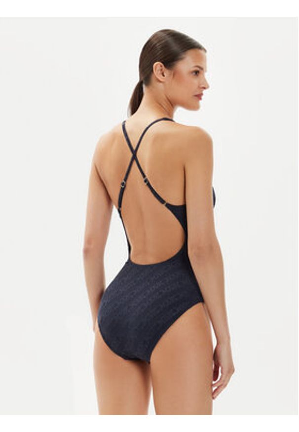 MICHAEL Michael Kors Strój kąpielowy MM13374 Granatowy. Kolor: niebieski. Materiał: syntetyk