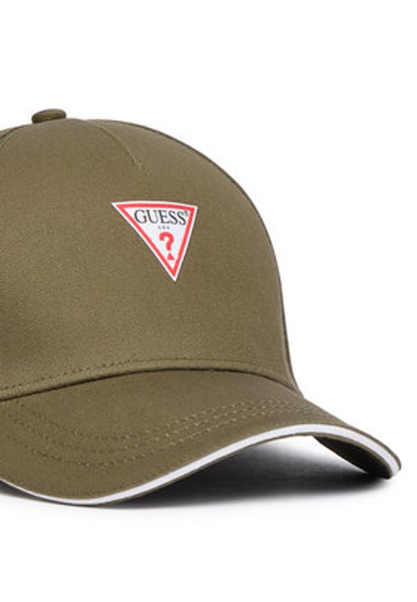 Guess Czapka z daszkiem M3YZ22 WBN60 Khaki. Kolor: brązowy. Materiał: bawełna