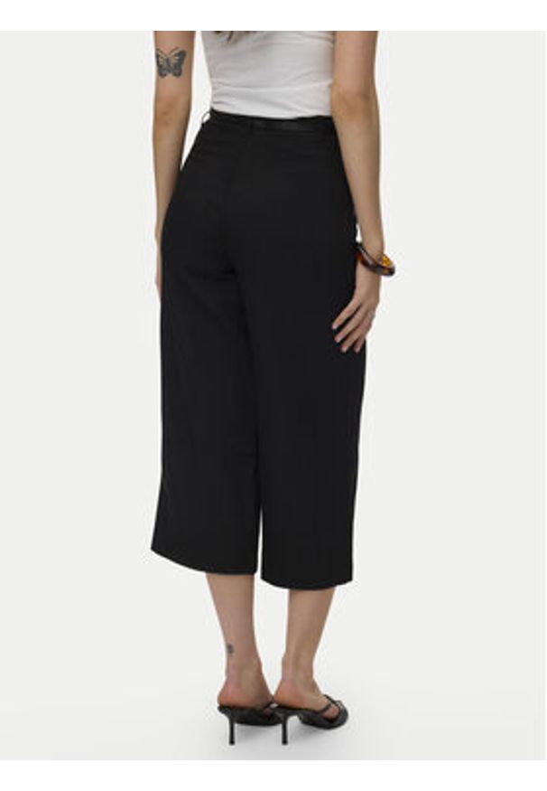 Vero Moda Kuloty Elma 10339926 Czarny Wide Leg. Kolor: czarny. Materiał: syntetyk