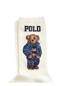 Polo Ralph Lauren Skarpety długie 455792964001 Biały. Kolor: biały. Materiał: materiał #2
