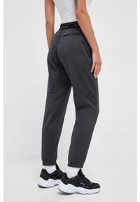 Calvin Klein Performance spodnie treningowe kolor szary melanżowe. Stan: podwyższony. Kolor: szary. Wzór: melanż #2