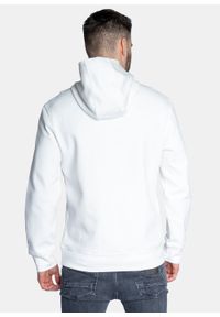 Bluza z kapturem męska biała Armani Exchange 3LZMJE ZJYAZ 2181. Typ kołnierza: kaptur. Kolor: biały. Styl: sportowy