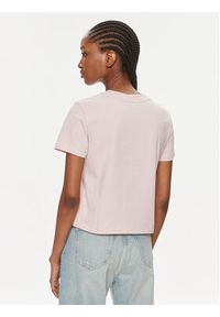 Calvin Klein Jeans T-Shirt Monologo Baby Tee J20J223113 Różowy Slim Fit. Kolor: różowy. Materiał: bawełna #5