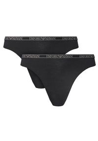Emporio Armani Underwear Komplet 2 par fig klasycznych EW000406 AF10889 MC005 Czarny. Kolor: czarny. Materiał: wiskoza