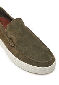 TOMMY HILFIGER - Tommy Hilfiger Mokasyny FM0FM05354 Zielony. Kolor: zielony. Materiał: zamsz, skóra #3