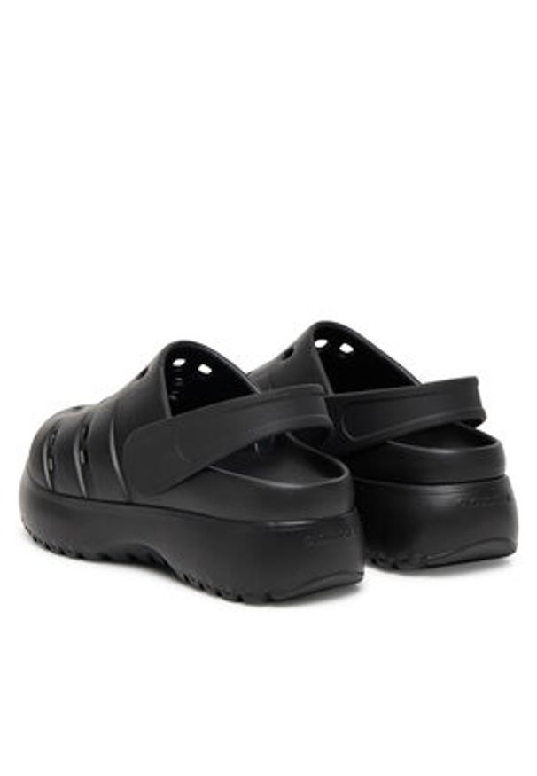 Adidas - adidas Sandały adilette Platform Clogs JP9577 Czarny. Kolor: czarny. Materiał: syntetyk. Obcas: na platformie