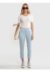 Big-Star - Trampki damskie wysokie błękitne NN274279 400. Okazja: na spacer. Wysokość cholewki: przed kolano. Kolor: niebieski. Szerokość cholewki: normalna. Sezon: lato #2