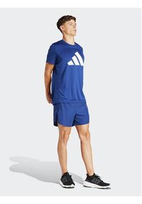 Adidas - adidas Szorty sportowe Run It IN0088 Niebieski Regular Fit. Kolor: niebieski. Materiał: syntetyk. Styl: sportowy #4