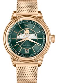 AVIATOR - Zegarek Aviator Zegarek damski Aviator V.1.33.2.263.5 różowe złoto. Kolor: złoty, wielokolorowy, różowy #1