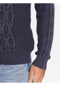 Guess Sweter Andy M3BR21 Z2BB0 Niebieski Regular Fit. Kolor: niebieski. Materiał: bawełna #4
