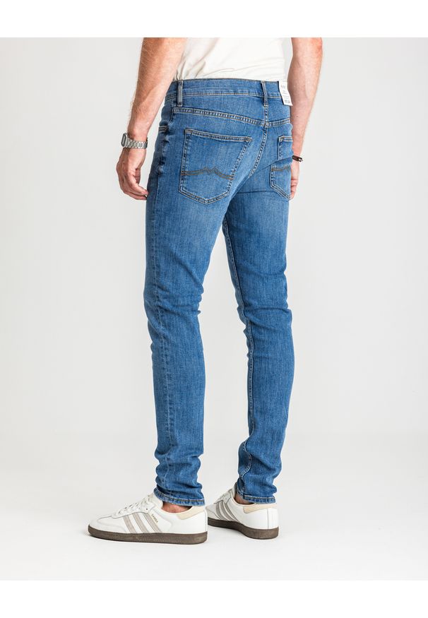 Męskie Spodnie Jeansowe Mustang Style Frisco Skinny Denim Blue 1017117 5000 682