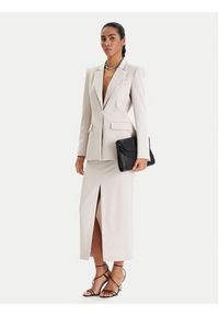 Patrizia Pepe Marynarka 8S0582/A498-S748 Szary Regular Fit. Kolor: szary. Materiał: syntetyk #2