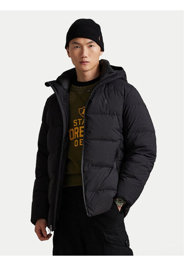 Polo Ralph Lauren Kurtka puchowa 710967773003 Czarny Regular Fit. Typ kołnierza: polo. Kolor: czarny. Materiał: syntetyk
