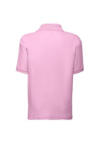 FRUIT OF THE LOOM - Koszulka Polo Dla Dzieci 65/35. Typ kołnierza: polo. Kolor: różowy