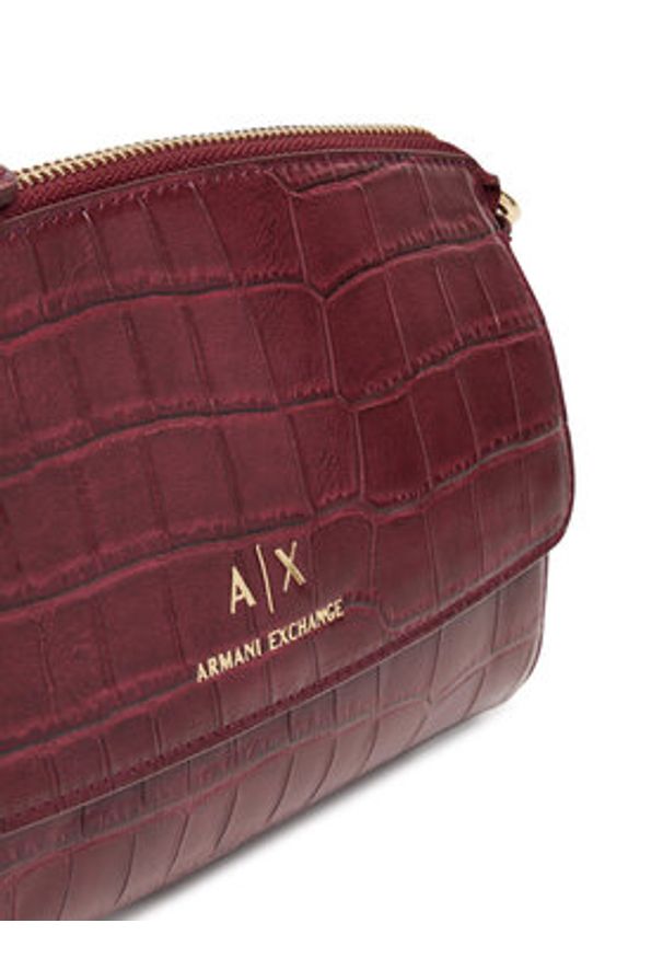 Armani Exchange Torebka XW000304 AF17154 UA343 Bordowy. Kolor: czerwony. Materiał: skórzane