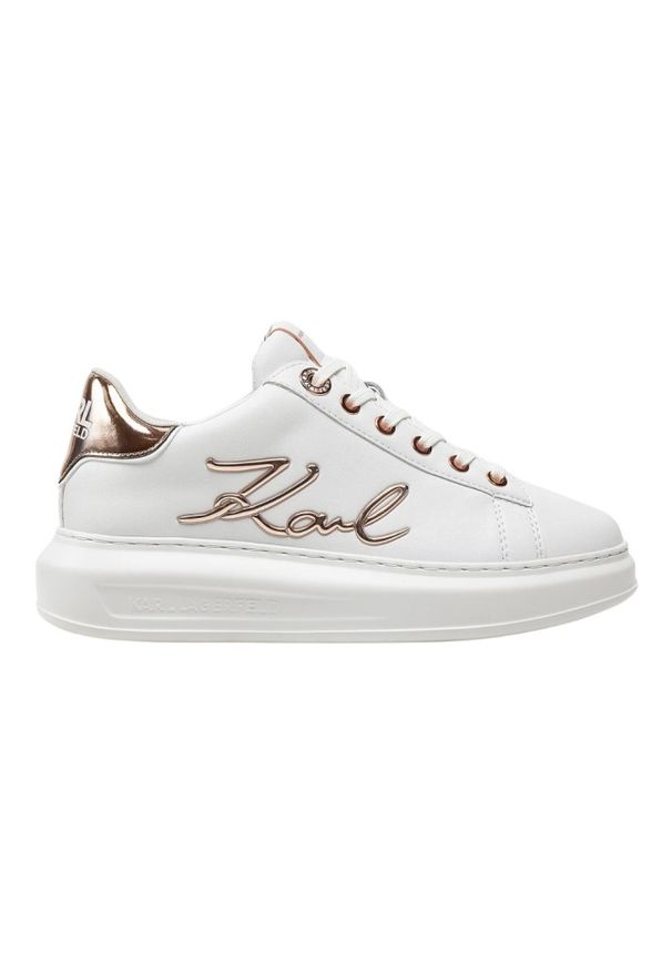 Karl Lagerfeld - KARL LAGERFELD Białe sneakersy damskie KAPRI Signia, Rozmiar 41. Okazja: na co dzień. Kolor: biały
