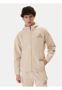 Adidas - adidas Bluza Z.N.E. KE4680 Beżowy Regular Fit. Kolor: beżowy. Materiał: bawełna #1
