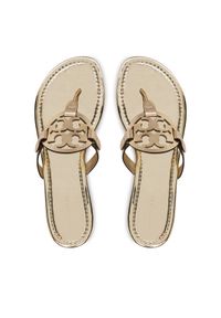 Tory Burch Japonki Miller 170345 Złoty. Kolor: złoty. Materiał: skóra #1