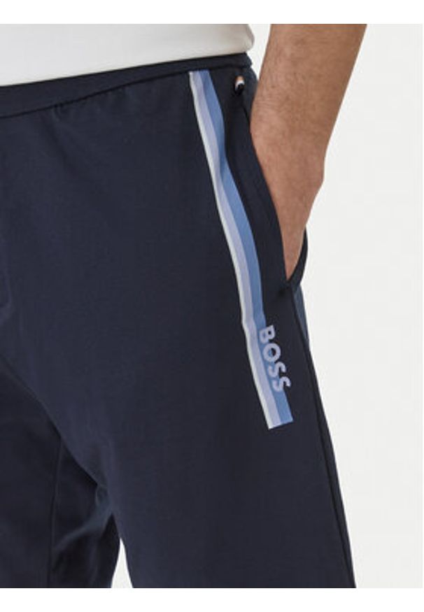 BOSS Szorty sportowe Authentic 50554778 Granatowy Regular Fit. Kolor: niebieski. Materiał: bawełna. Styl: sportowy