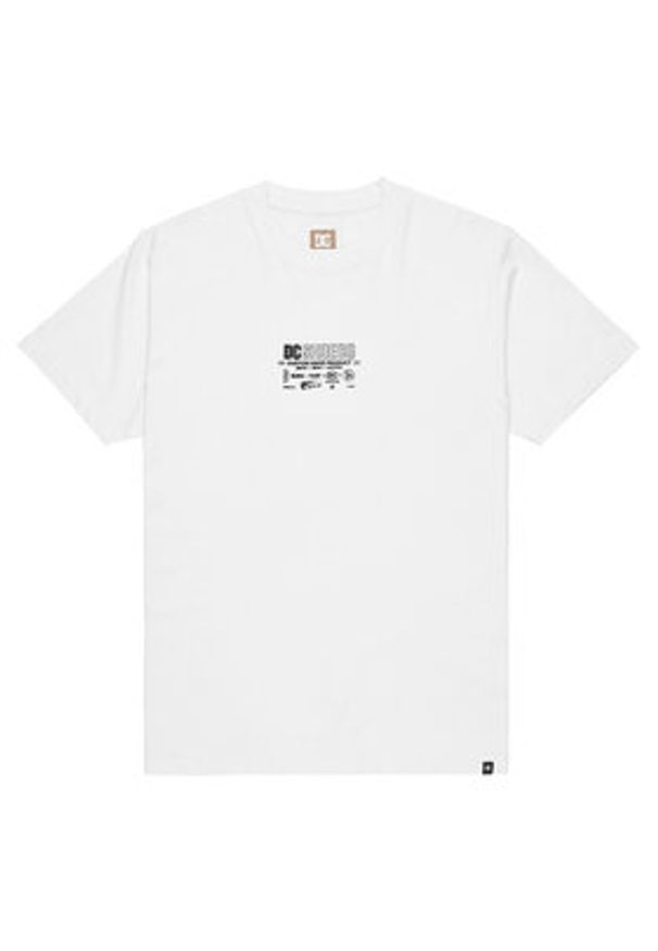DC Shoes T-Shirt Made Custom EDYZT04368 Biały Regular Fit. Kolor: biały. Materiał: bawełna