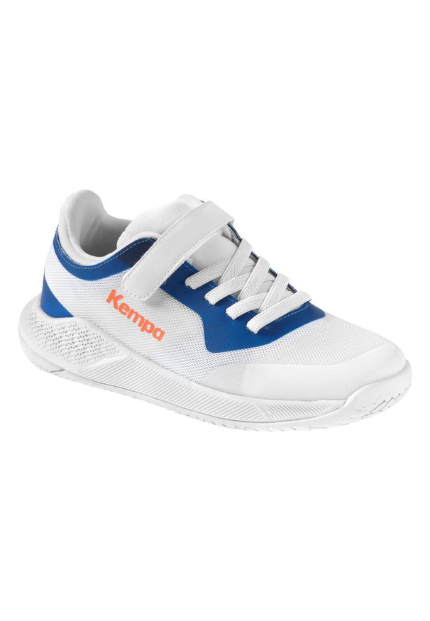 KEMPA - Dziecięce buty halowe Kempa Kourtfly. Kolor: biały, wielokolorowy, niebieski