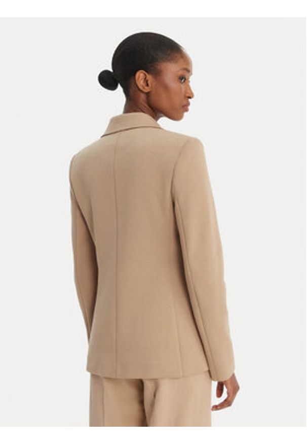 Weekend Max Mara Marynarka Ginnasta 2615911011 Beżowy Slim Fit. Kolor: beżowy. Materiał: bawełna
