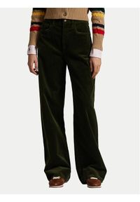 Polo Ralph Lauren Spodnie materiałowe 211A87463001 Zielony Wide Leg. Kolor: zielony. Materiał: bawełna