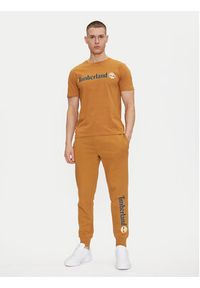 Timberland T-Shirt TB0A5UPQ Beżowy Regular Fit. Kolor: beżowy. Materiał: bawełna #3
