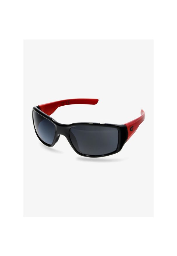 Okulary przeciwsłoneczne dla dzieci GOG Jungle - black/red/smoke. Kolor: czarny