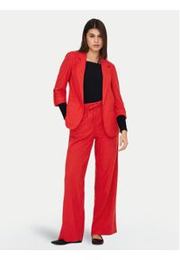 only - ONLY Marynarka Caro 15312199 Czerwony Loose Fit. Kolor: czerwony. Materiał: wiskoza #4