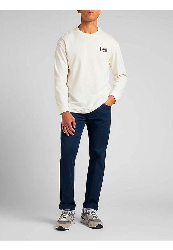 Lee - LEE DAREN ZIP FLY MĘSKIE SPODNIE MATERIAŁOWE JEANSY BLACK IRIS L707AW11 112321588