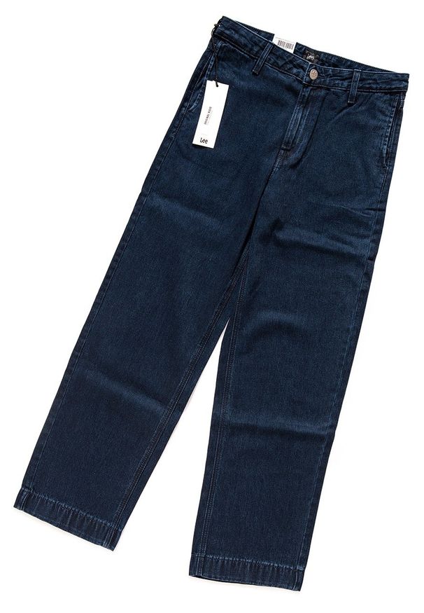 Lee - SPODNIE LEE DAMSKIE WIDE LEG POWER BLUE L31GCZGB 112107104. Okazja: na co dzień. Styl: casual