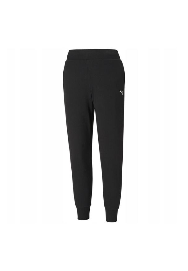 Puma - Damskie Spodnie Dresowe Essential. Kolor: czarny. Materiał: dresówka. Sport: turystyka piesza