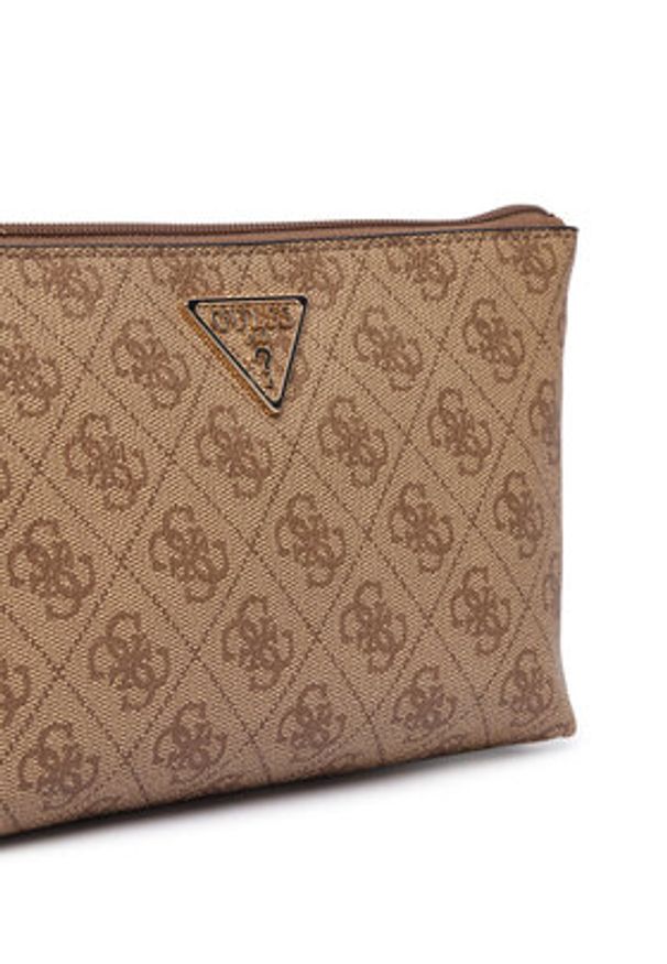 Guess Kosmetyczka Laurel II Slg SWSG74 59145 Brązowy. Kolor: brązowy. Materiał: skóra