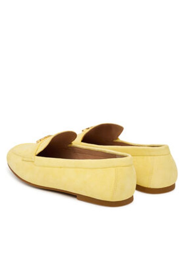 Lauren Ralph Lauren - LAUREN RALPH LAUREN Lordsy 802946809015 Żółty. Kolor: żółty. Materiał: skóra, zamsz