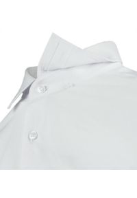 Delikatnie Taliowana Elegancka Koszula Męska - Victorio - Biała. Kolor: biały. Materiał: bawełna, elastan, poliester. Styl: elegancki #5