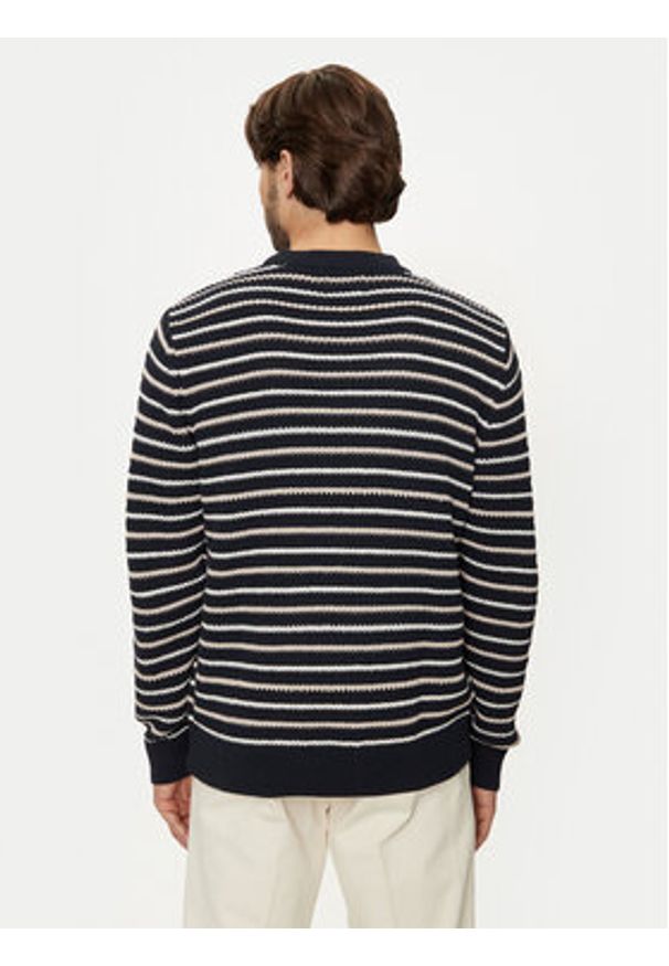 Jack & Jones - Jack&Jones Sweter Bronx 12264080 Granatowy Regular Fit. Kolor: niebieski. Materiał: bawełna, syntetyk