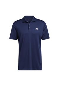 Adidas - Performance Primegreen Polo Shirt. Typ kołnierza: polo. Kolor: niebieski