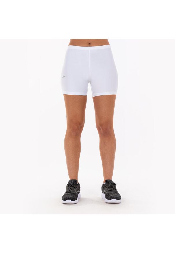 Legginsy do biegania damskie Joma Brama academy termoaktywne krótkie. Kolor: biały. Długość: krótkie. Sport: bieganie