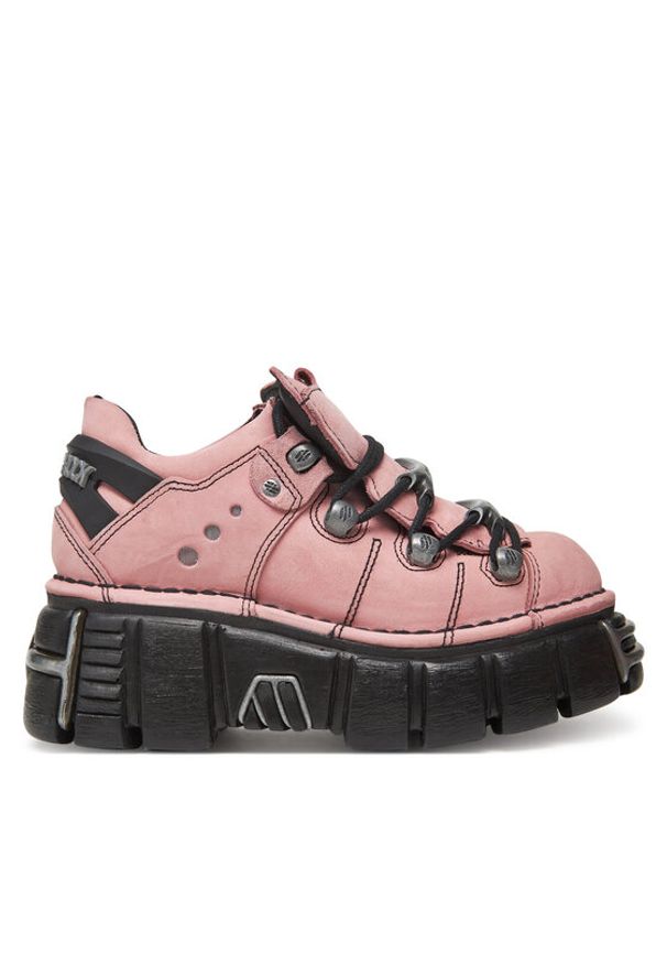 NEW ROCK Sneakersy M-120N-C78 Różowy. Kolor: różowy. Materiał: zamsz, skóra