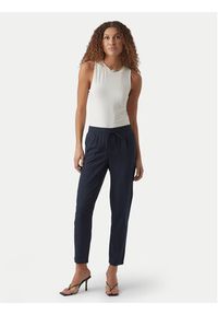 Vero Moda Spodnie materiałowe Jesmilo 10279691 Granatowy Regular Fit. Kolor: niebieski. Materiał: len, wiskoza #3