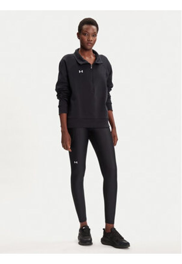 Under Armour Bluza Ua Rival Fleece Hz 1379492-001 Czarny Loose Fit. Kolor: czarny. Materiał: bawełna