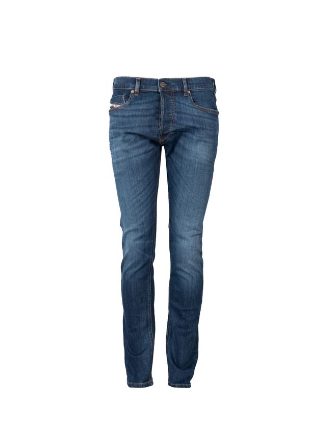 Diesel Jeansy "Tepphar-X" | 00SWID-RM062-01 | Mężczyzna | Granatowy. Stan: obniżony. Kolor: niebieski. Wzór: aplikacja. Styl: klasyczny, elegancki