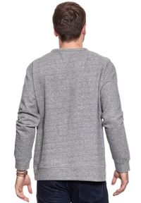 Mustang - MUSTANG BLUZA TAPE SWEATSHIRT MID GREY MELANGE 1006024 4140. Wzór: melanż, napisy #9