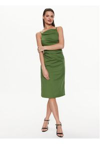 Marella Sukienka koktajlowa Filing 2332213532 Zielony Slim Fit. Kolor: zielony. Materiał: bawełna. Styl: wizytowy #3